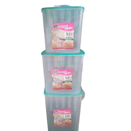 Plastic Container - 3pcs