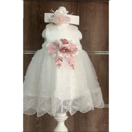 Christening Dress - White( 0-3)