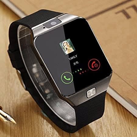 Dz09 Bluetooth Smart Watch With Sim And Tf Card Slot - black