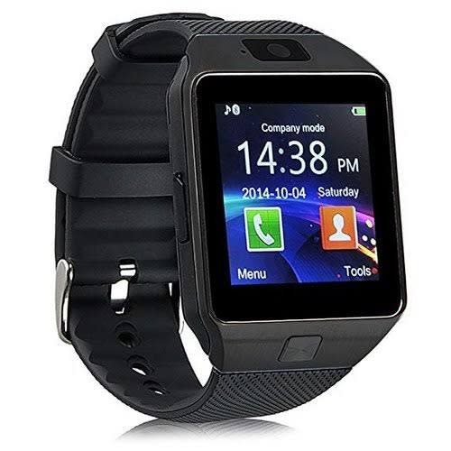 Dz09 Bluetooth Smart Watch With Sim And Tf Card Slot - black
