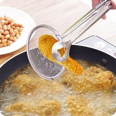 Kitchen Spoon Strainer Sieve Tong