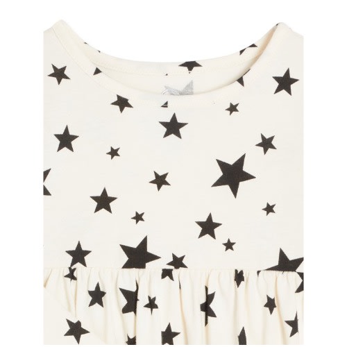 Girls Organic Cotton Long Sleeve Knit Skaters Dress-  3 Pcs