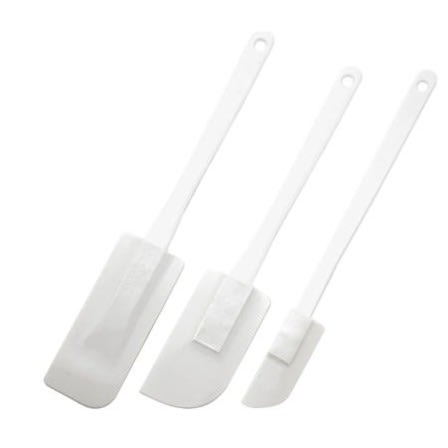 Rubber Spatulas Set - White - 3 Pieces