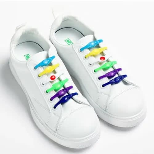 Elastic Silicone Shoe Lace - 12pieces
