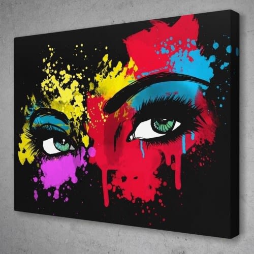 Abstract Canvas Face