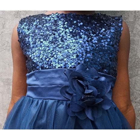 Navy Sequins Dress