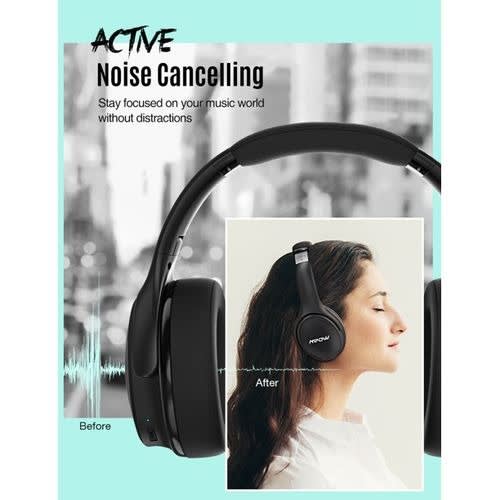 H19 IPO Active Noise Cancelling Bluetooth 5.0 Headphones With Deep Bass