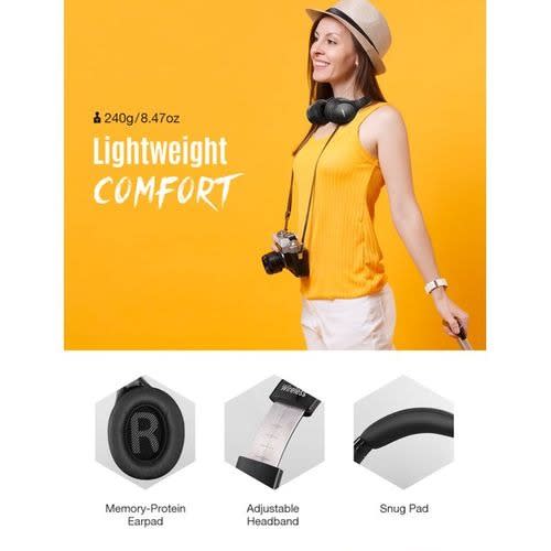 H19 IPO Active Noise Cancelling Bluetooth 5.0 Headphones With Deep Bass