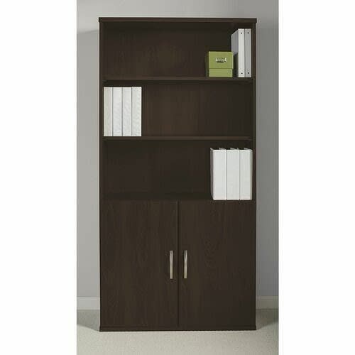 5 Shelf Standard Bookcase - Mocha Cherry
