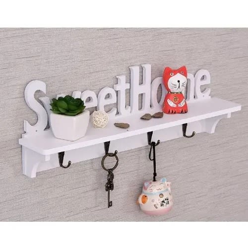 Sweet Home Deco Shelf With Hooks