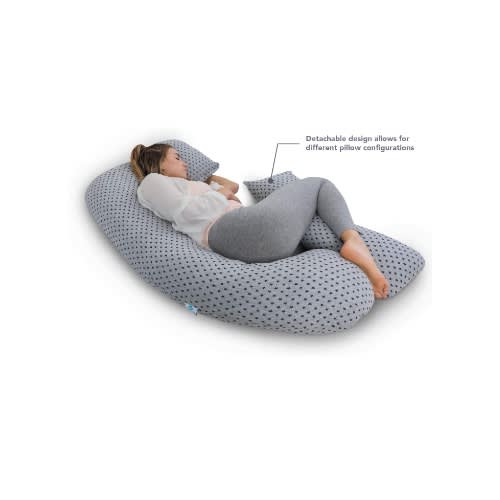 Full Body Pregnancy U Shaped Pillow - Grey