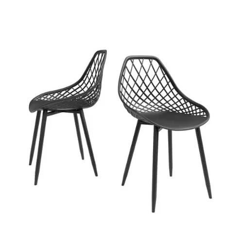 Eames Inspired Chairs - 2pieces - Black