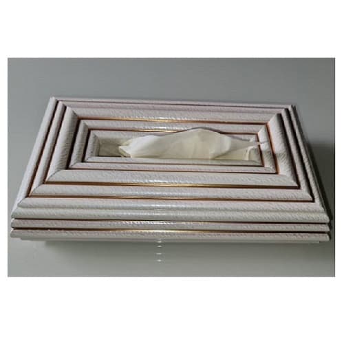 Parallel Line Decorative Tissue Box