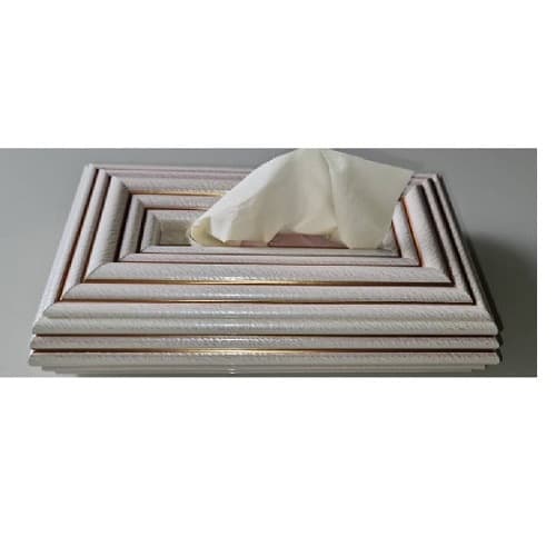 Parallel Line Decorative Tissue Box