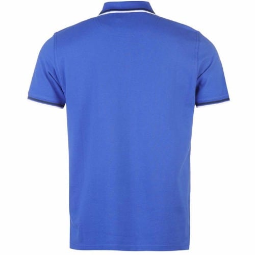 Men's Tipped Polo Shirt - Blue