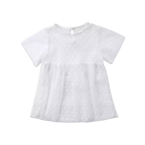 Toddler Transparent Mini Net Dress - White