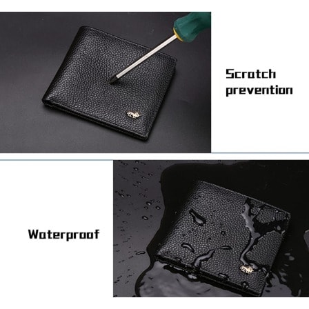 Genuine Leather Wallet - Black