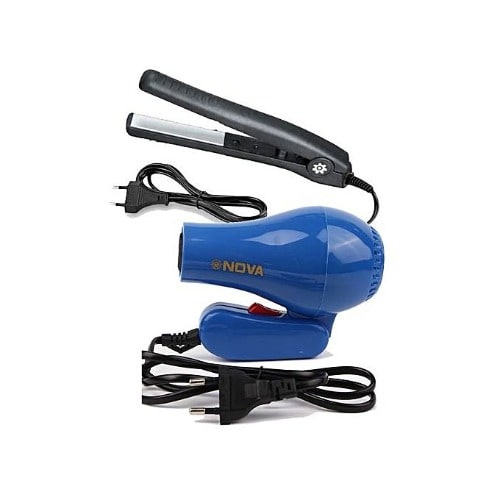 Mini Hair Dryer, Straightener & Curler