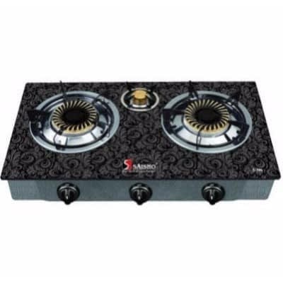 3-Burner Glass Top Gas Cooker