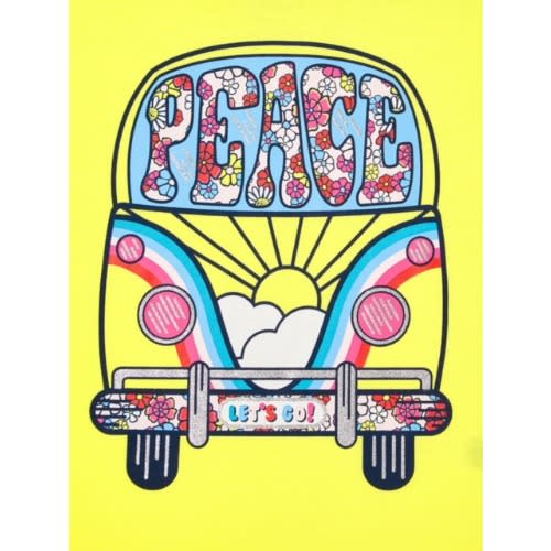 365 Kids  Girls Hippie Van Short Sleeve T-shirt