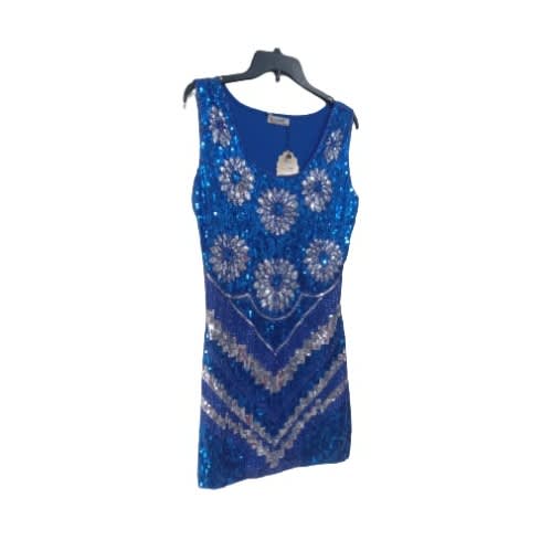 Women's Short Dress- Blue