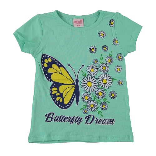 Butterfly Dream Girl T-shirt - Green