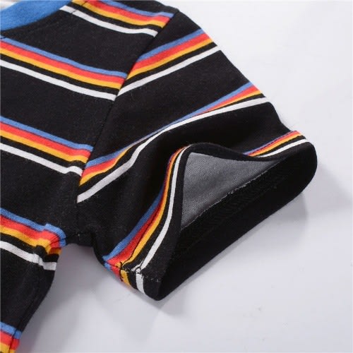 Black Stripped Kids Tshirt