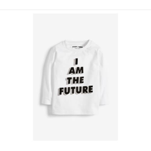 Future Print Top - White