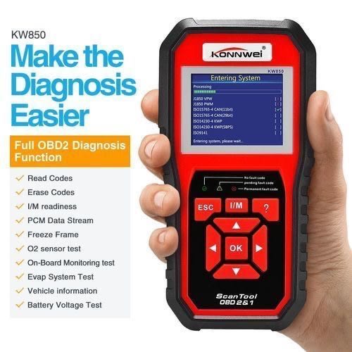 Kw850 Obd II Full Auto Diagnostic Scanner