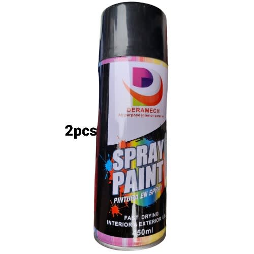 Spray paint Black 450ml x2