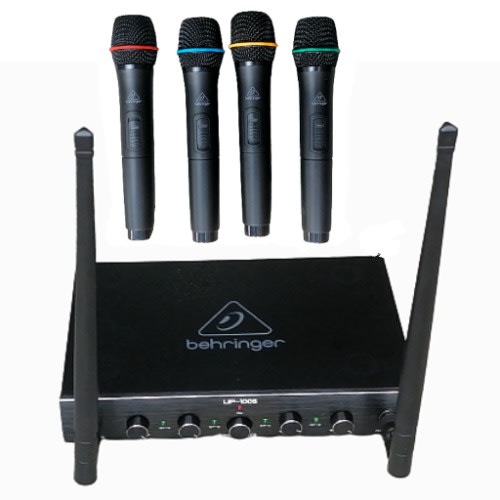 4 Channels Wireless Microphone - 4 In 1