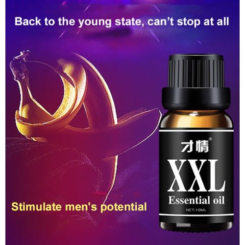 Men Xxl Penile Enlargement Essential Oil - Aphrodisiac Massage Sex Oil - 10ml