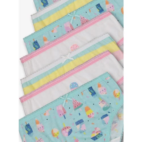 Multicoloured Ice Cream Briefs 10 Pack