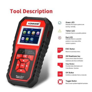 Kw850 Best Obd Ii Autos Obd2 Full Scanner Auto Diagnostic Scanner