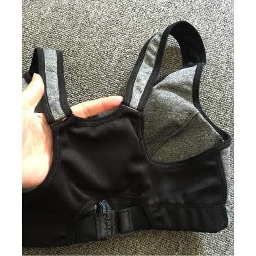 Women's Front Zipper Push Up Sport Bra