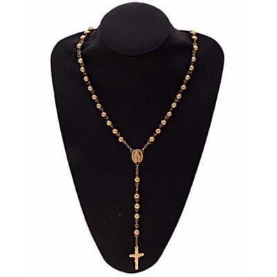 Beaded Rosary - Gold Plated