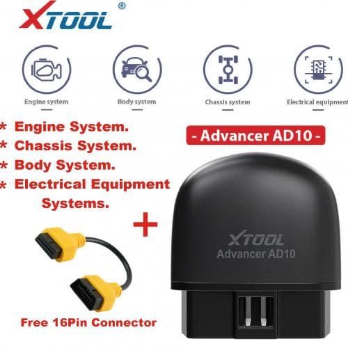 Ad10 Multi System Obdii Car Scanner Engine Fault Code Reader
