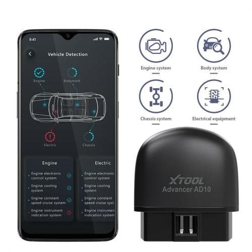 Ad10 Multi System Obdii Car Scanner Engine Fault Code Reader