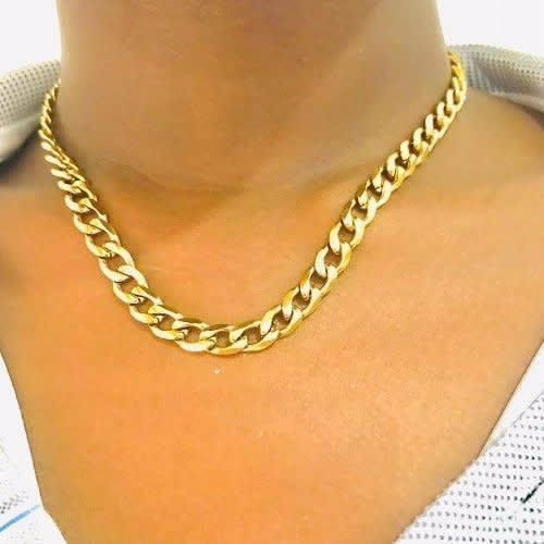 Chain Cuban Necklace - Gold