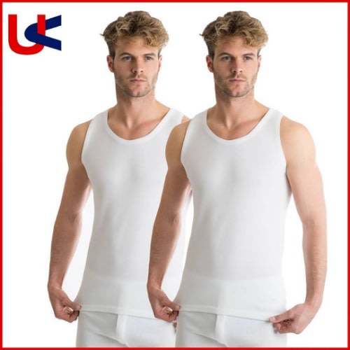3 In 1 Men's Cotton Sleeveless Singlet - White