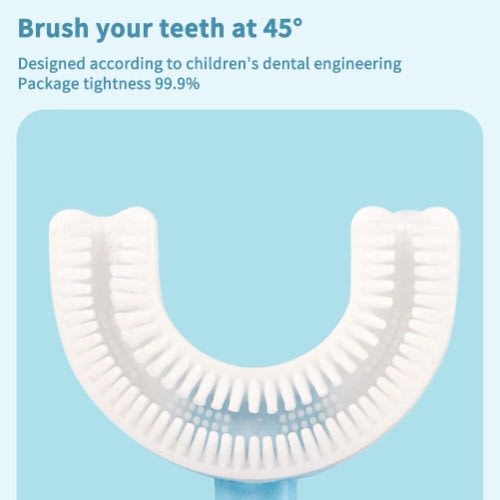 Soft Silicon U-shape Toothbrush For Kids