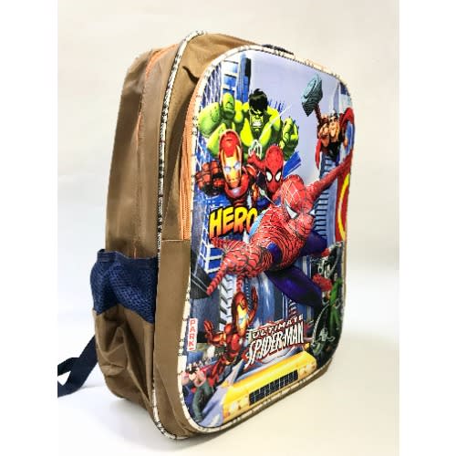 Spiderman Embossed Kids School Bag