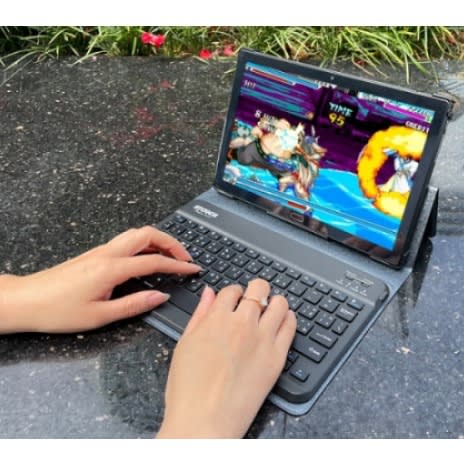 A105 Kids Educational Tablet - 10.1" - 128GB ROM - 4GB RAM - Dual Sim - 6000mAh - Keyboard - Black