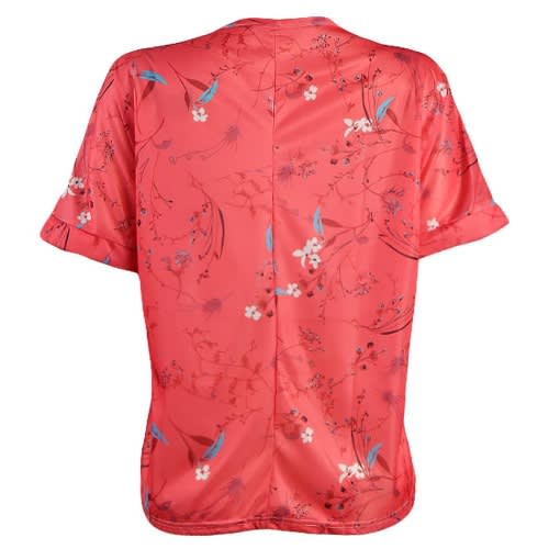 Floral Print Blouse - Red