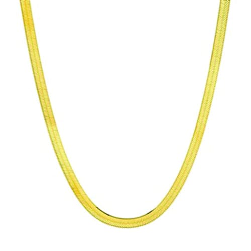 3mm Unisex Steel Gold Necklace