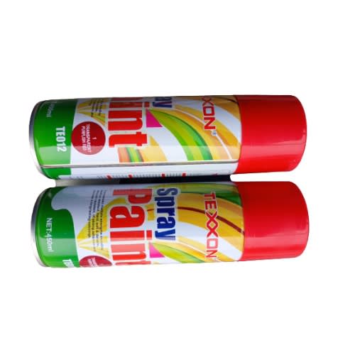Texxon Spray Paint - 450ml 2pcs  - Transparent Red