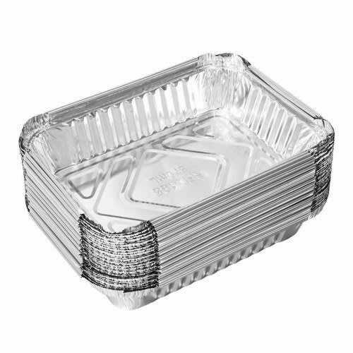 Aluminium Foil Disposable Plates- 50 Pieces