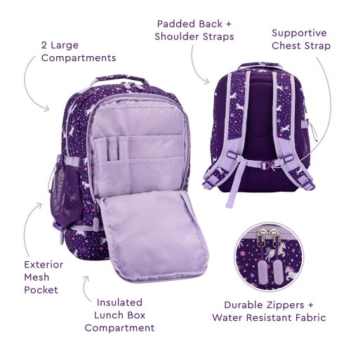 Bentgo Unicorn 2in1 Backpack And Lunchbag