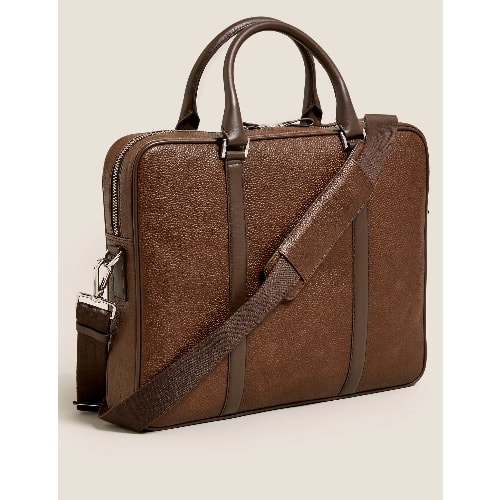 M&S Leather Laptop Bag