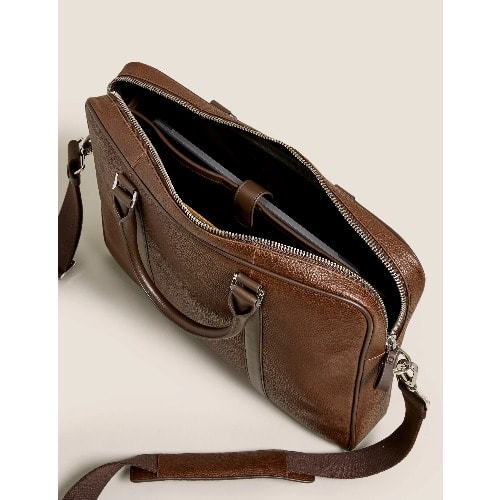 M&S Leather Laptop Bag